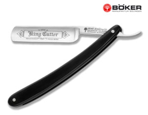 Boker King Cutter Carbon Steel Straight Razor-Black, 5:8